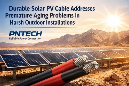 Latest company news about كابلات الطاقة الشمسية الصلبة تعالج مشاكل الشيخوخة المبكرة في المنشآت الخارجية القاسية