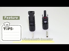 موصلات الألواح الشمسية IP67 المطلية بالنحاس لتركيب النظام